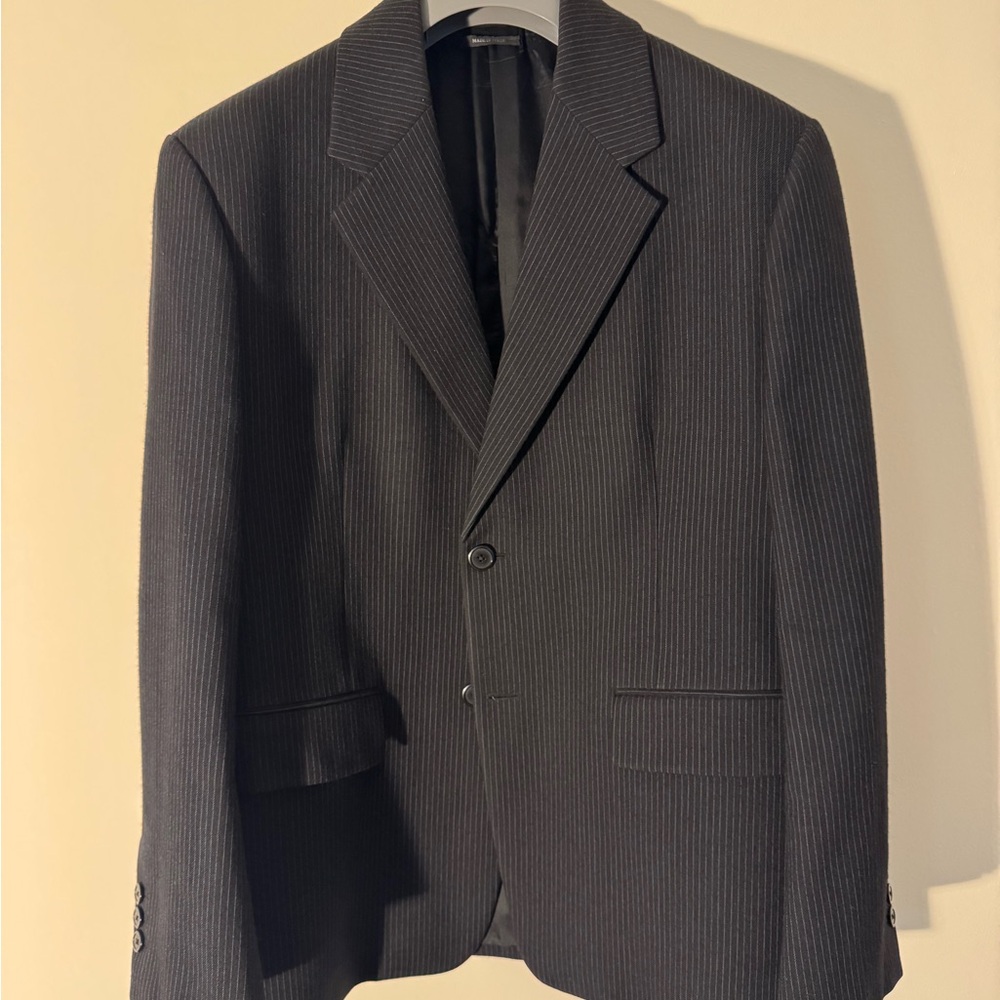 Prada 2021 Black Pinstripe Men's Blazer. Near Mint.
